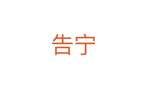 告宁