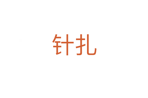 针扎